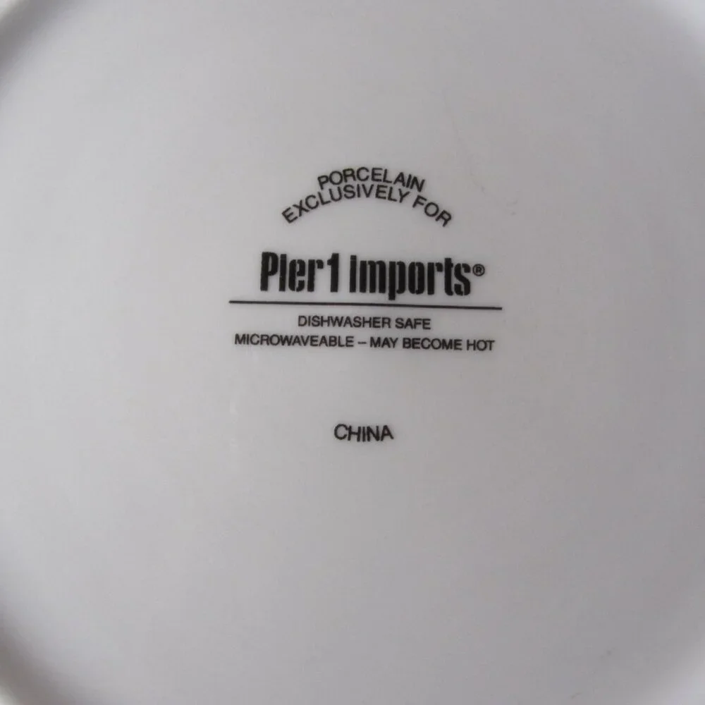 3 for $24 - pier 1 paisley bird red appetizer plate (W6358)
